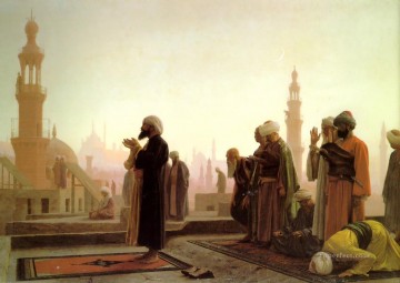 Religious Painting - Prayer on the Housetops Arab Jean Leon Gerome Islamic